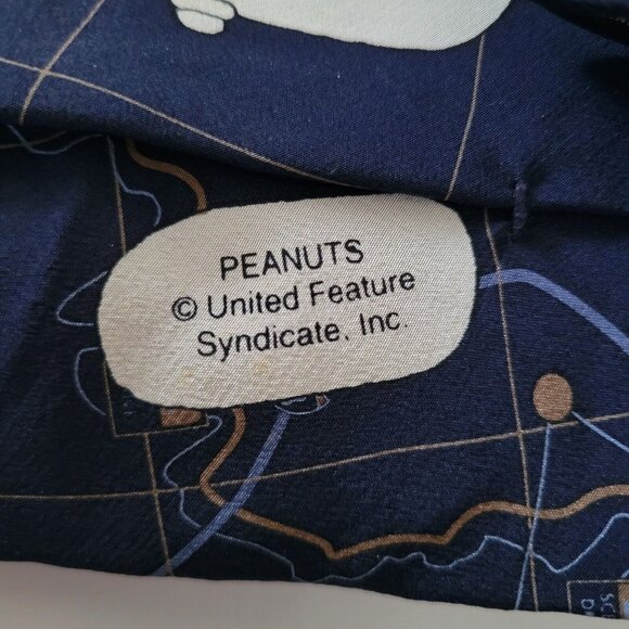 Peanuts Charlie Brown Tie 100% Silk Made in USA Bon Voyage - Picture 5 of 6